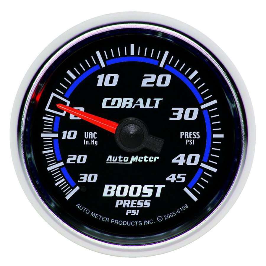 Autometer ATM6108 2-1/16 C/S Boost/Vacuum Gauge 30/45