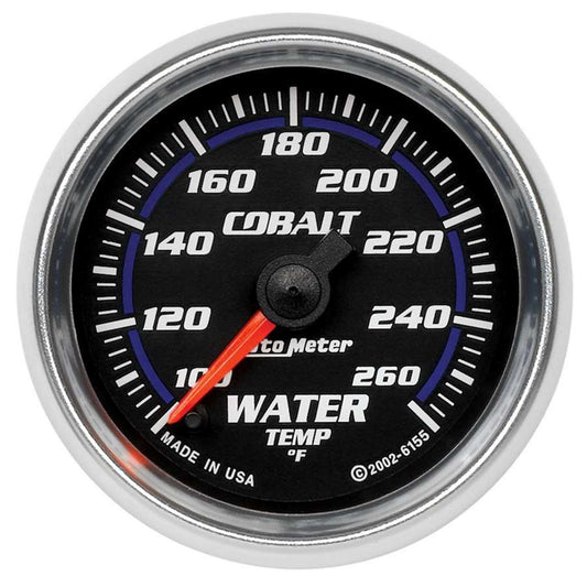 Autometer ATM6155 2-1/16in C/S Water Temp. Gauge 120-260 Deg.