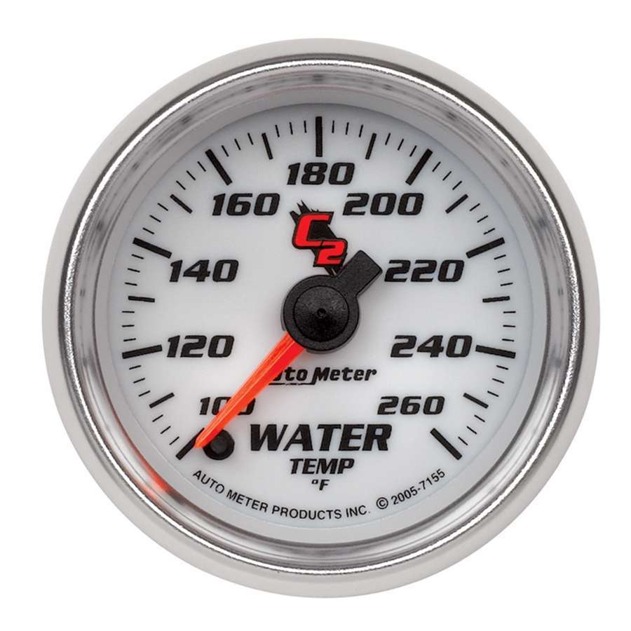 Autometer ATM7155 2-1/16in C2/S Water Temp. Gauge 100-260