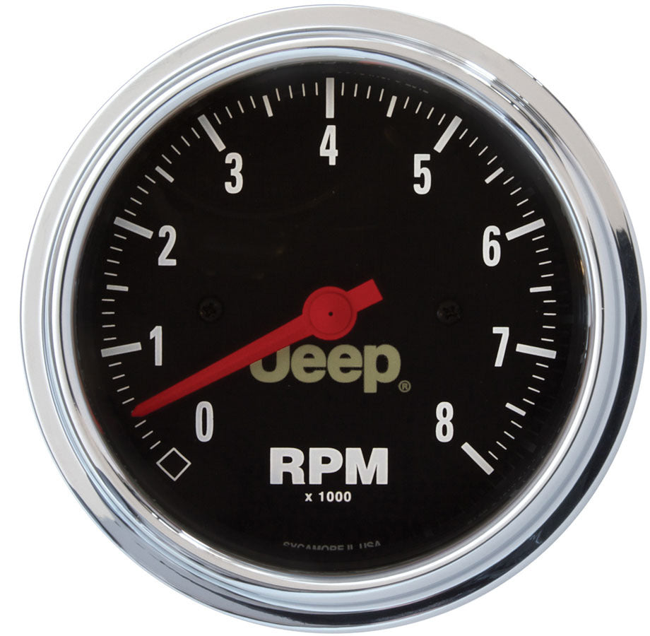Autometer ATM880246 3-3/8 8000 RPM Tach - Jeep Series