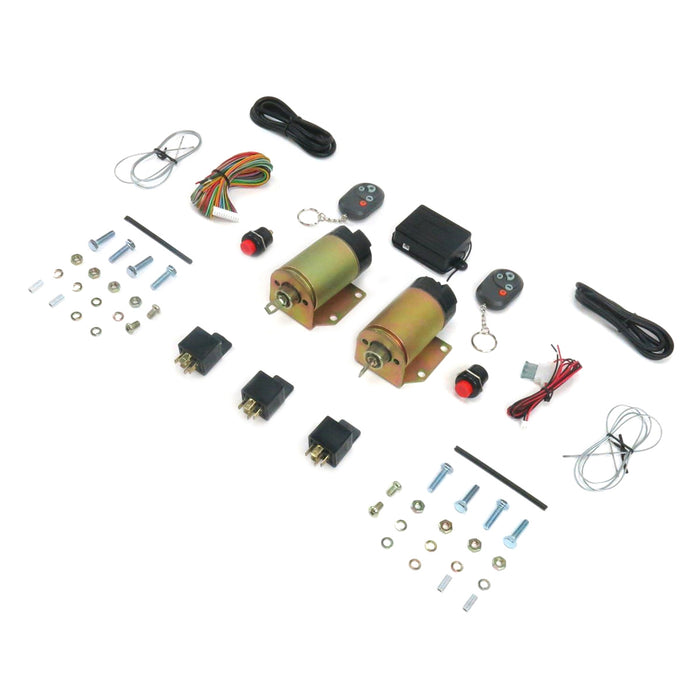 Auto-loc AULAUTSVPRO34 4 Function 35lbs Remote Shaved Door Popper Kit