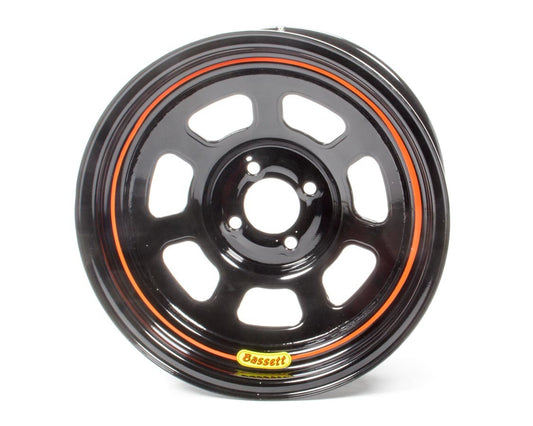Bassett BAS57SH4 Wheel 15x7 4x100mm D- Hole 4in BS Black