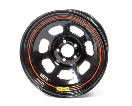Bassett BAS57SN3 Wheel 15x7 5x100mm D- Hole 3in BS Black