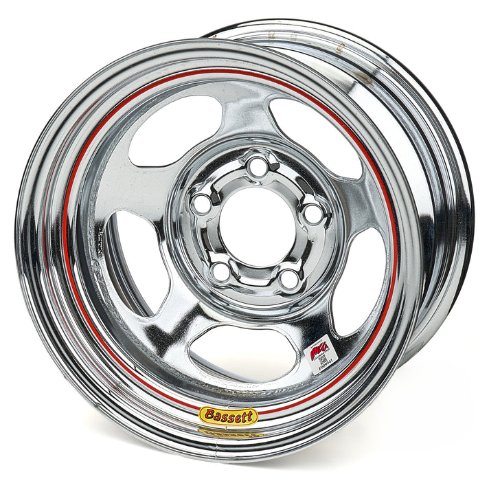 Bassett BAS58A53IC Wheel 15x8 IMCA Chrome Inertia 5x8