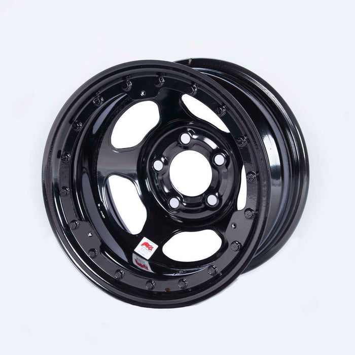 Bassett BAS58A53ILK 15x8 IMCA Black Beadlock Inertia 5x5