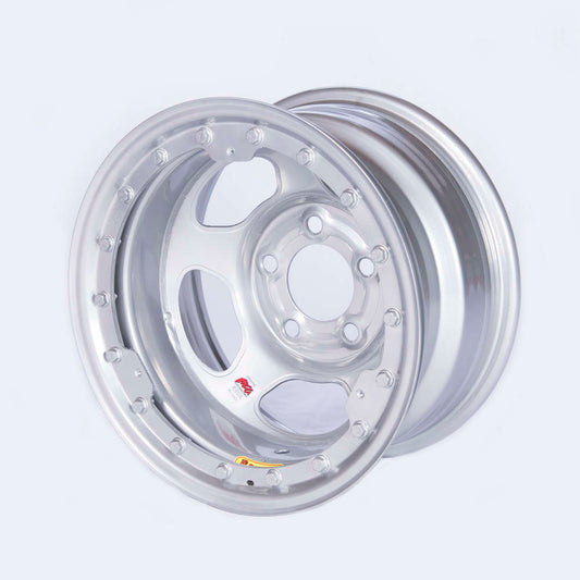 Bassett BAS58AC3ISLK 15x8 IMCA Silver Beadlock Inertia 5x4.75