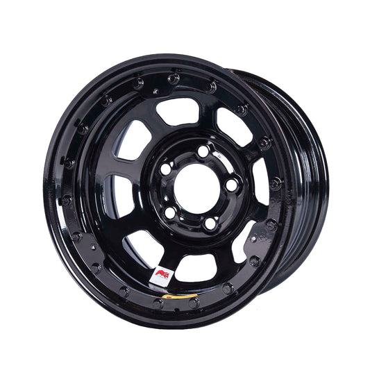 Bassett BAS58D52ILK 15x8 IMCA B/Lock Wheel Black D-Hole 5x5