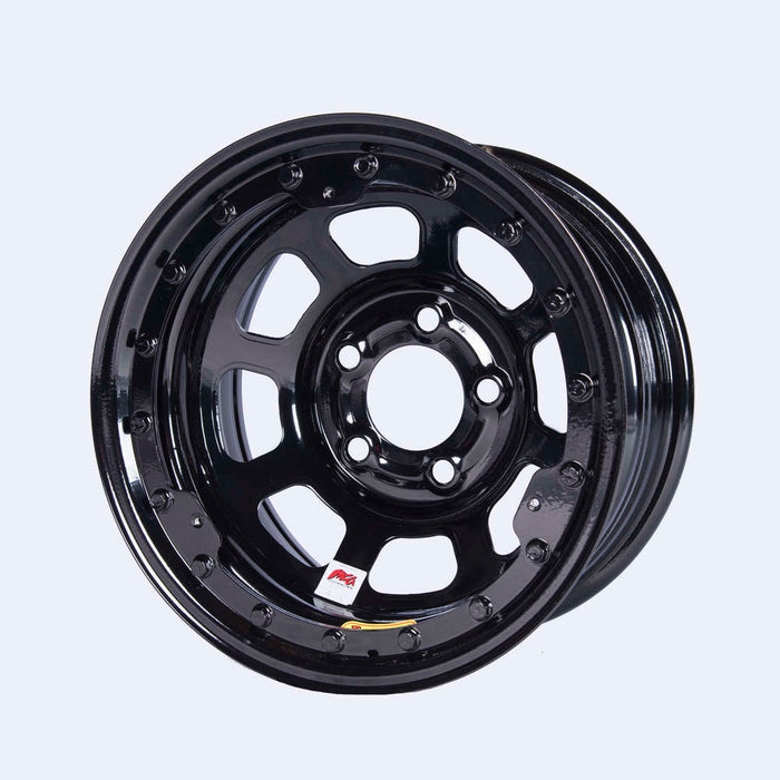 Bassett BAS58D53ILK 15x8 IMCA B/Lock Wheel Black D-Hole 5x5