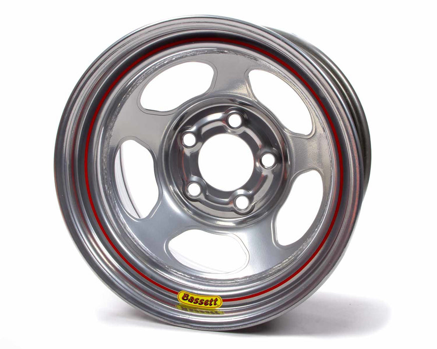 Bassett BAS58R52E 15x8 5x5 Silver Inertia Armor Edge