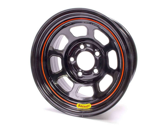 Bassett BAS58SC3 15x8 5x4.75 Black Spun