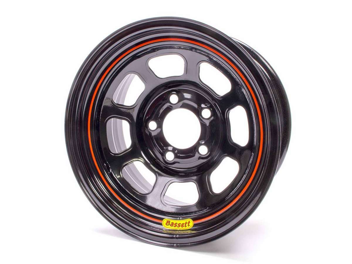 Bassett BAS58SF3 15x8 5x4.5 Black Spun