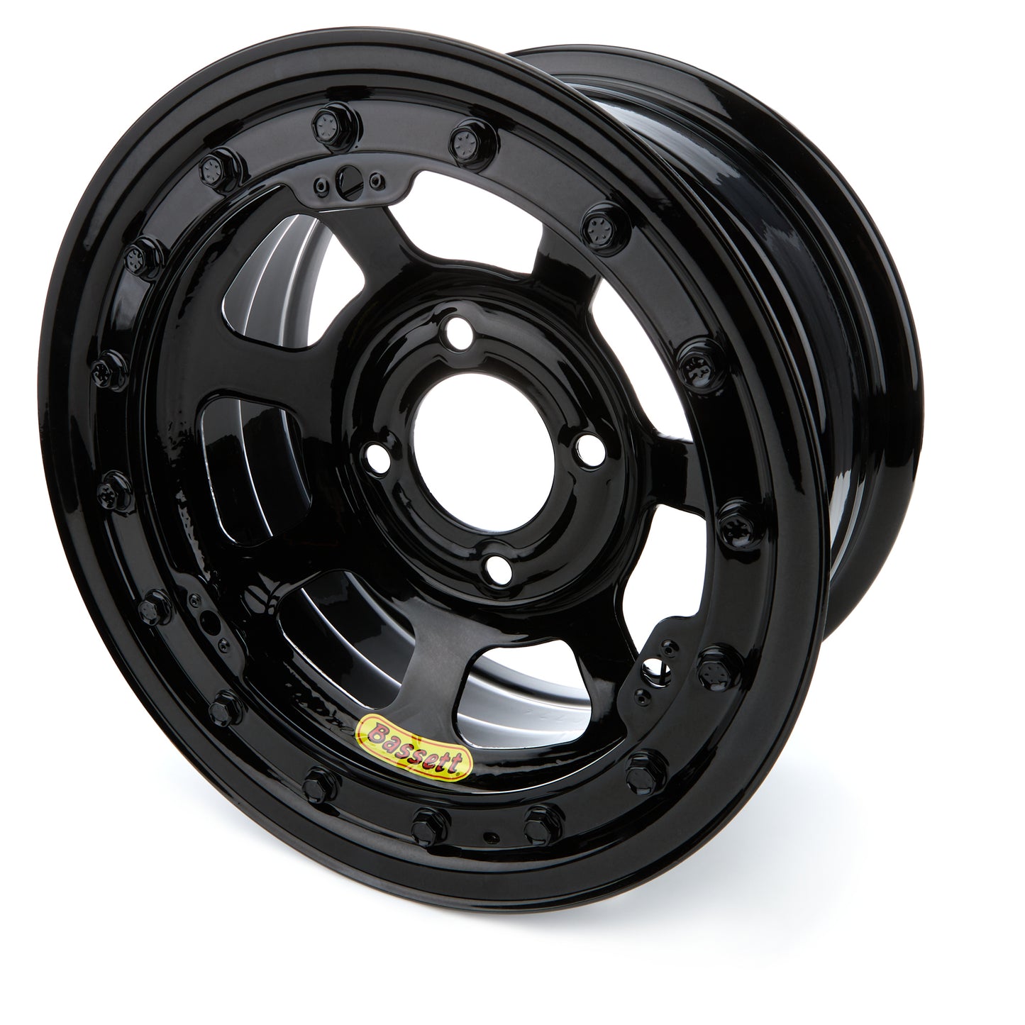 Bassett BASL37ST4L Wheel 13X7 4X4.5 4in BS Black D-Hole