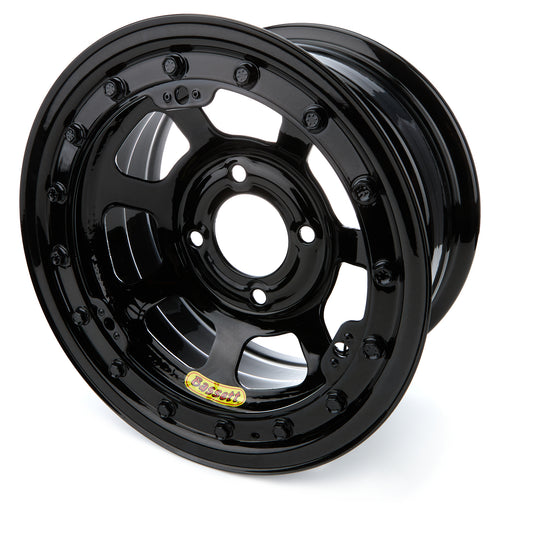 Bassett BASL37ST4L Wheel 13X7 4X4.5 4in BS Black D-Hole