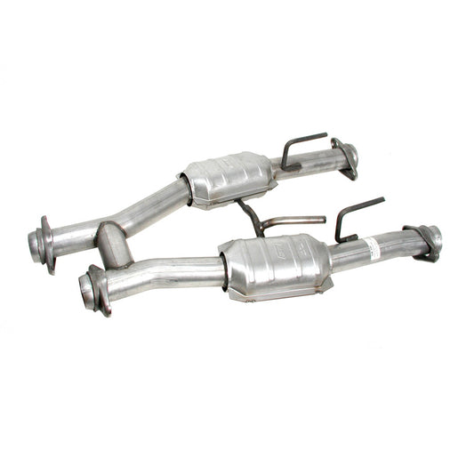 BBK Performance Parts High Flow Mid-Pipes w/ Cats - 79-93 Mustang