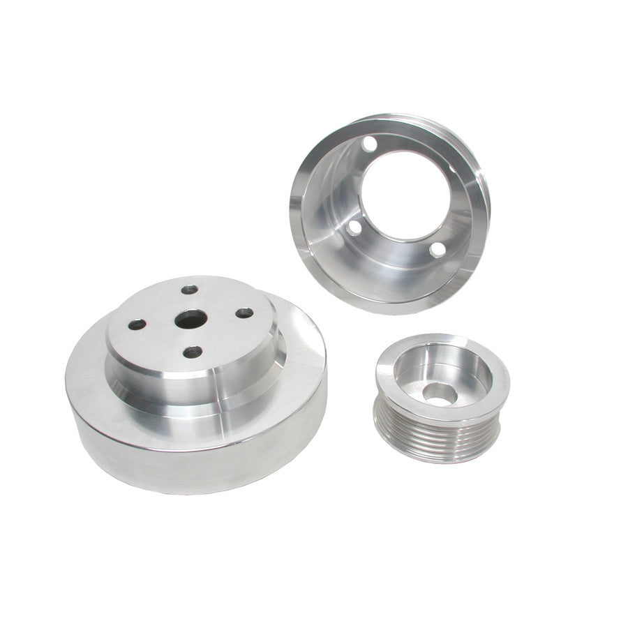 BBK Performance Parts 3pc. Aluminum Pulley Kit - 79-93 Mustang