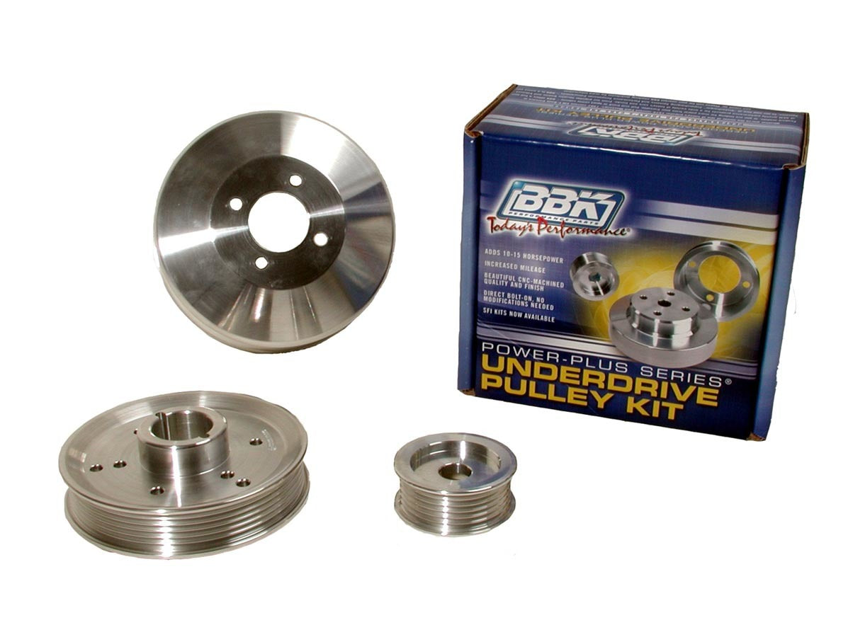 BBK Performance Parts 3pc. Aluminum Pulley Kit - 96-01 GT/Cobra 4.6L