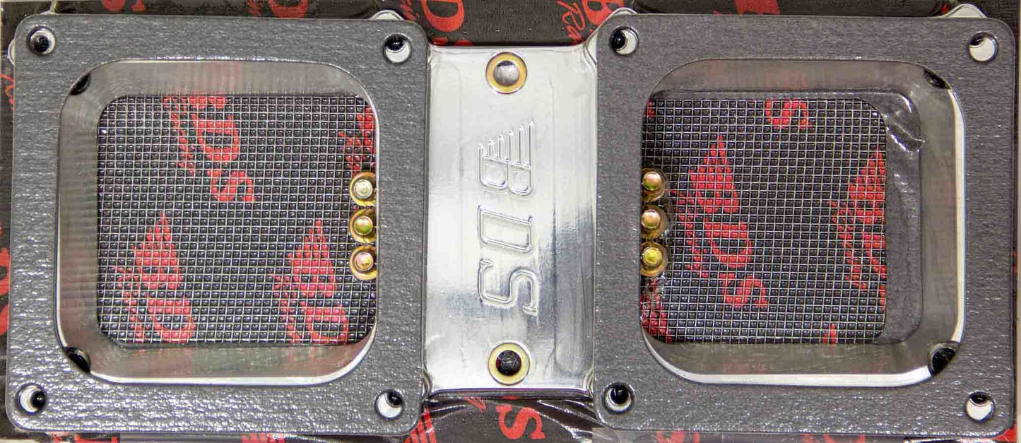 Blower Drive Service BDSCA-9027 671-871 Dual 4500 Billet Carb. Adapter Kit - Pol.