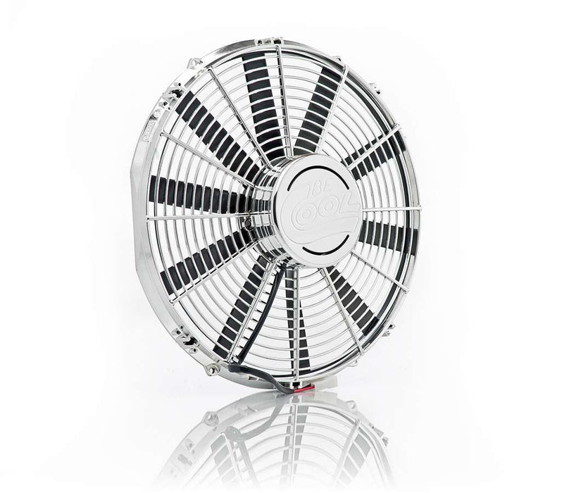Be-cool Radiators BEC75033 16in. Chrome Plated- High Torque- Electric