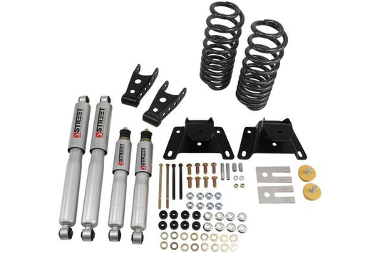 Bell Tech BLL924SP Lowering Kit 87-96 Ford F150 Std Cab 2in F/4in R