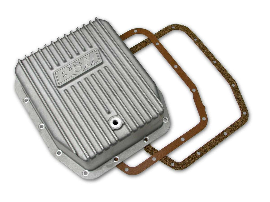 B And M Automotive BMM40291 Cast Alm Trans Pan Ford AODE/4R70W - Deep Style