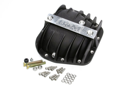 B And M Automotive BMM41298 Rear End Cover Cast Alum Ford 9.75 12-Bolt Black