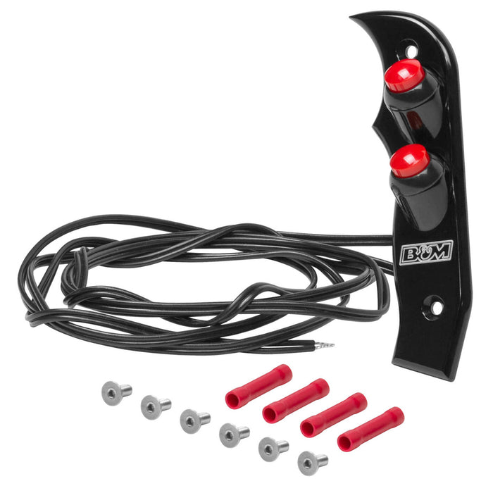 B And M Automotive BMM81164 Magnum Grip Side Plates w/ 2 Buttons