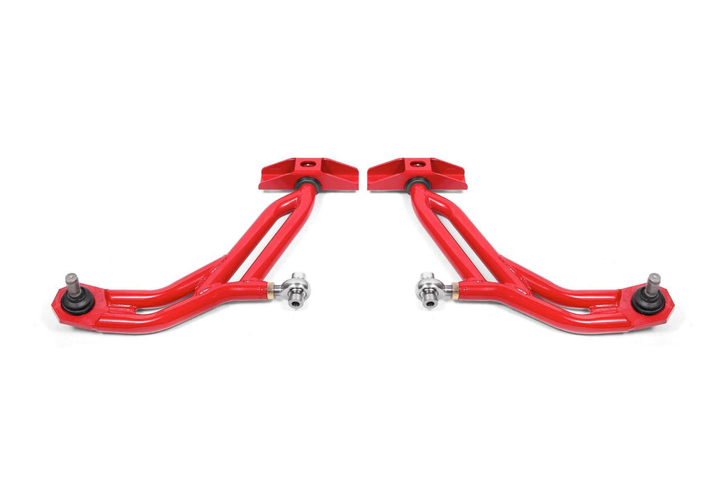 BMR Suspension AA755R BMR 10-14 Ford Mustang Adj. Lower A-Arms Delrin/Rod End w/ 19mm STD. Ball Joint - Red