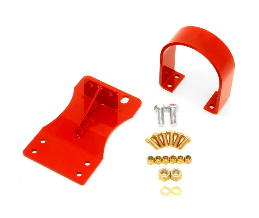 BMR Suspension DSL015R BMR 10-15 5th Gen Camaro V8 Auto Front Driveshaft Safety Loop - Red