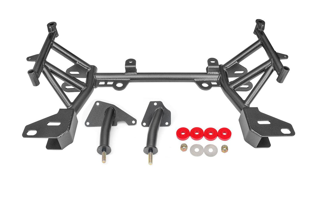 BMR Suspension KM341H BMR 93-02 4th Gen F-Body K-Member LT1 Motor Mounts Standard Rack Mounts Black Hammertone
