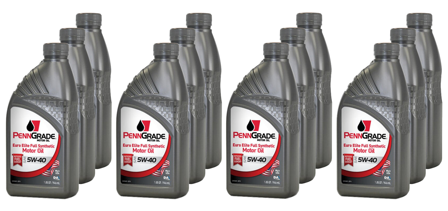 Penngrade Motor Oil BPO61366-12 PennGrade Euro Elite 5w40 Case 12 x 1 Quart