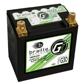 Braille Auto Battery BRBG30 Lithium 12 Volt Battery Green Lite 947 Amps