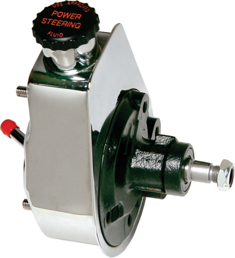 Borgeson BRG800311 Rebuilt Saginaw Power Steering Pump Chrome