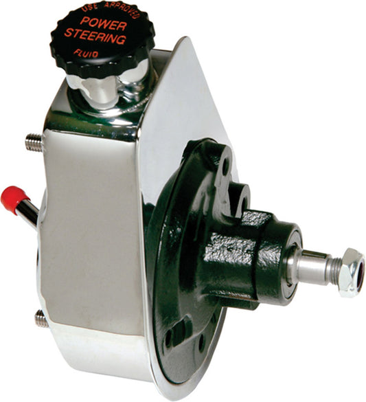 Borgeson BRG800311 Rebuilt Saginaw Power Steering Pump Chrome