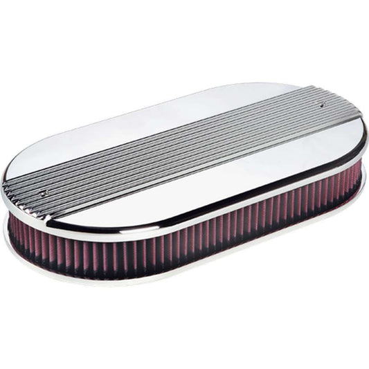 Billet Specialties BSP15650 Dual Quad Ribbed Oval Air Cleaner