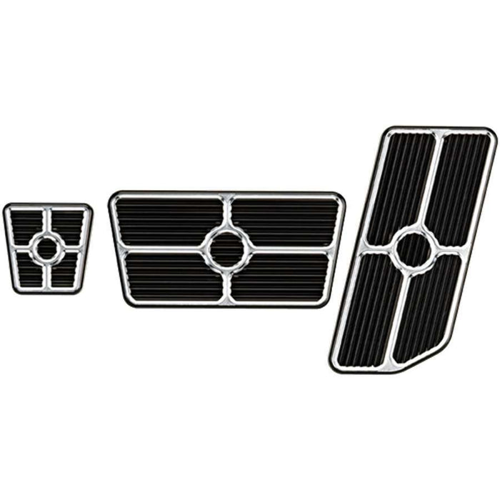 Billet Specialties BSP198625 Universal Pedal Kits Grooved Black