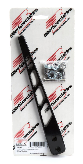 Billet Specialties BSP266145 Shift Lever 10in Straigh t Grid Black Tremec