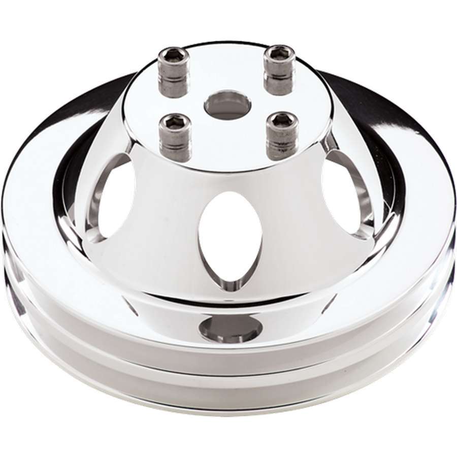 Billet Specialties BSP78120 SBC/BBC 2 GRV WP Pulley For LWP Polished
