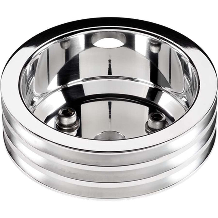 Billet Specialties BSP78230 SBC 3 GRV Crank Pulley LWP Polished