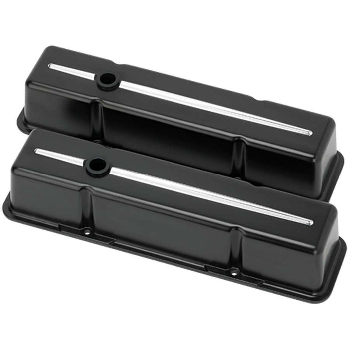 Billet Specialties BSP95224 SBC Tall Valve Covers Black