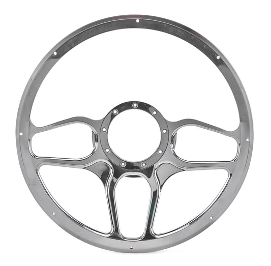 Billet Specialties BSPBC34102 Steering Wheel 1/2 Wrap 15.5in Win Lite Black