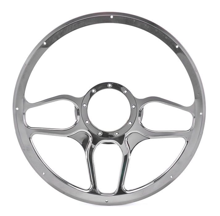 Billet Specialties BSPBC34102 Steering Wheel 1/2 Wrap 15.5in Win Lite Black