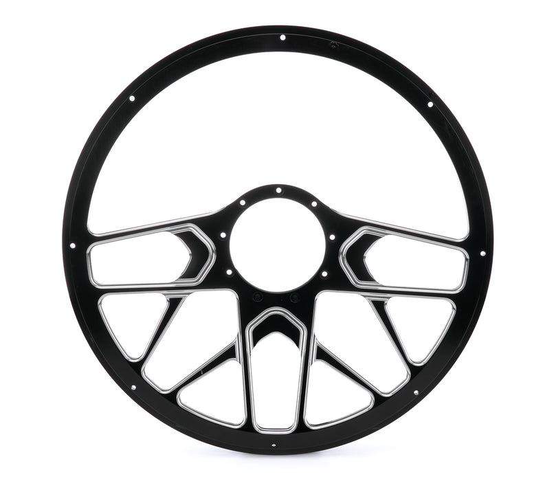 Billet Specialties BSPBC34107 Steering Wheel 1/2 Wrap 15.5in Redline Black