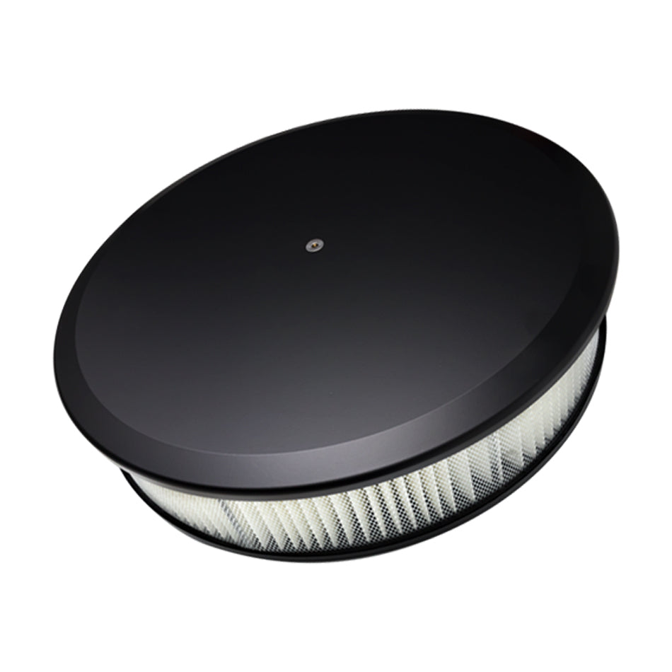 Billet Specialties BSPBLK15829 Air Cleaner 14in Round Plain Black