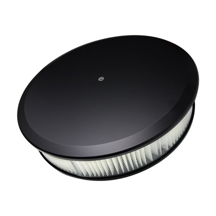 Billet Specialties BSPBLK15829 Air Cleaner 14in Round Plain Black