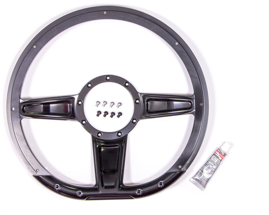 Billet Specialties BSPBLK29402 Steering Wheel Camber D-Shaped 14in Black