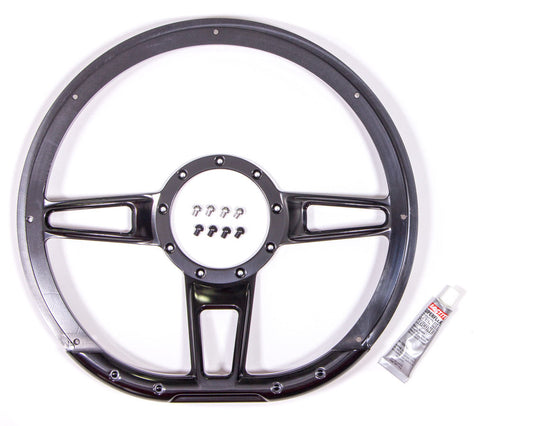 Billet Specialties BSPBLK29409 Steering Wheel Formula D-Shaped 14in Black