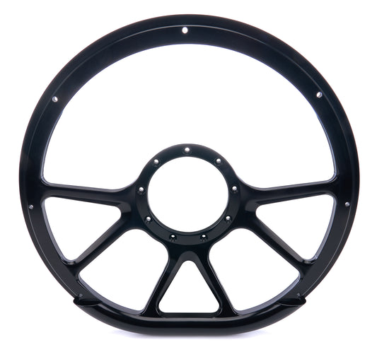 Billet Specialties BSPBLK29475 Steering Wheel 14in D-Sh ape Prism Black