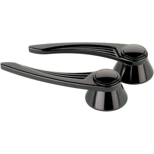 Billet Specialties BSPBLK45525 Black Door Handles Ball Milled GM/Ford 49-Up