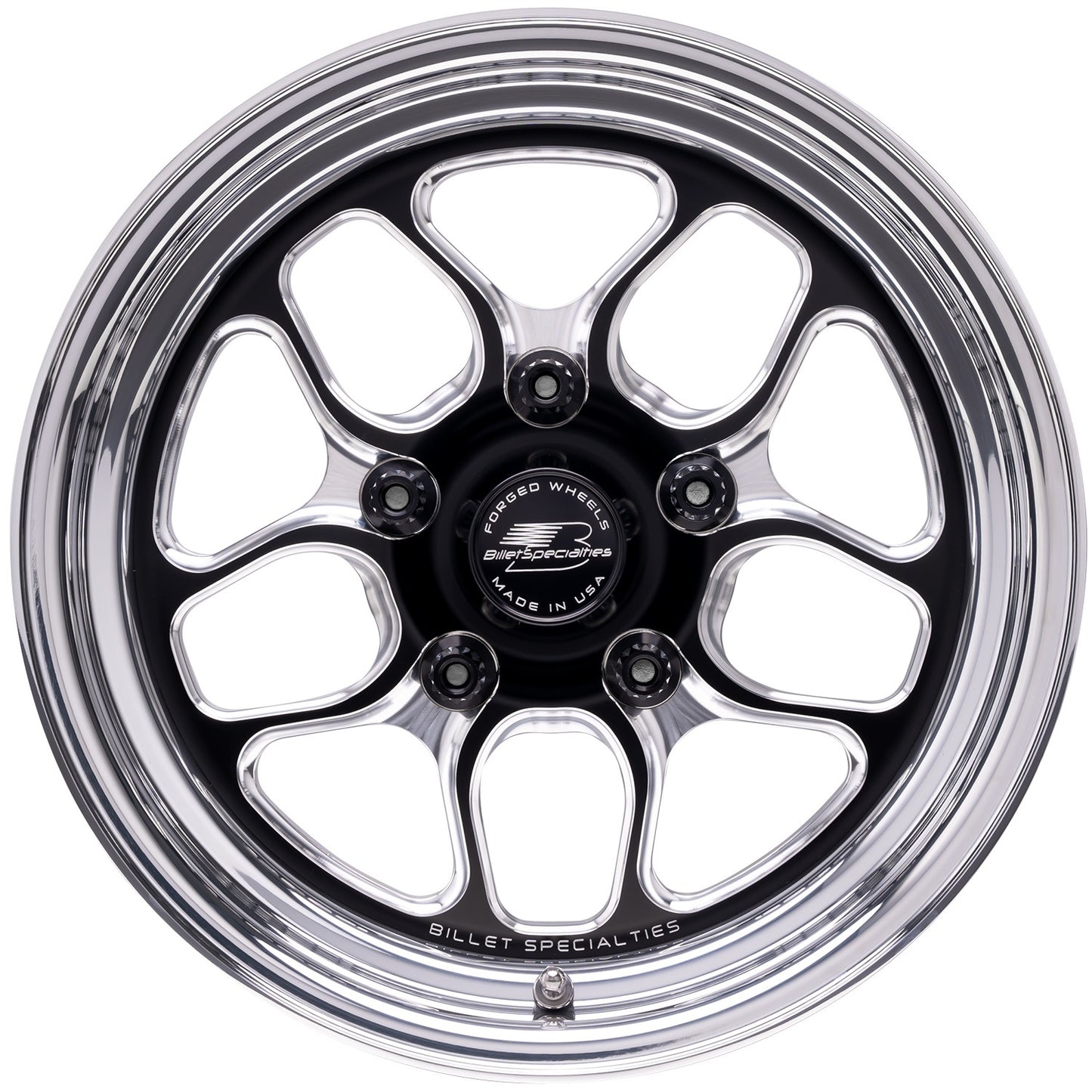 Billet Specialties BSPBRS22540F6522 Win Lite Wheel Black 15x4 2.25 Backspace