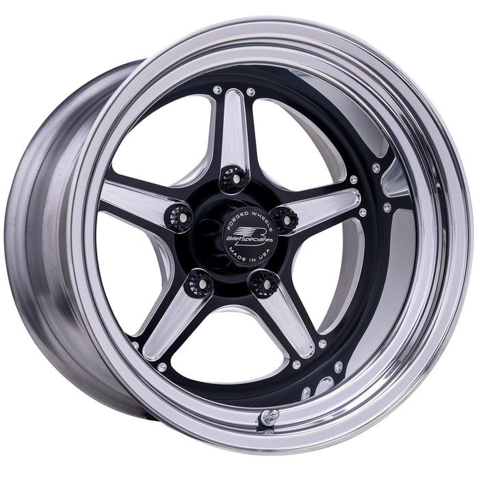 Billet Specialties BSPBRS23510L6155 Street Lite Black Wheel 15X10 5.5IN BS